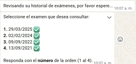 Paso 5: Consulta y descarga de resultados